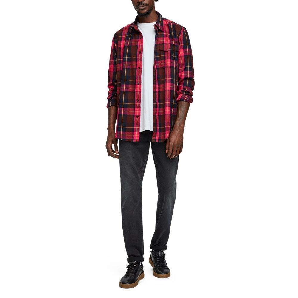 SCOTCH & SODA Pink Flannel Plaid Checks Shirt Sz. M - Picture 8 of 8